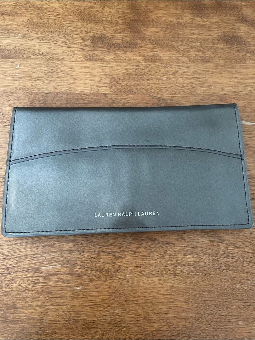 Lauren Ralph Lauren Gray Slim Leather Wallet